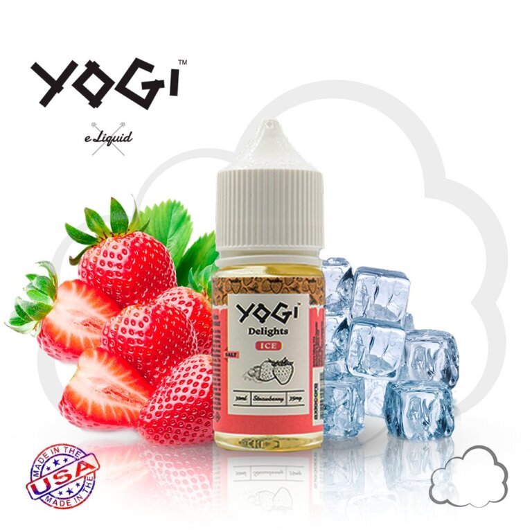 Nicsalt Yogi Strawberry Ice, frasco de 30 ml