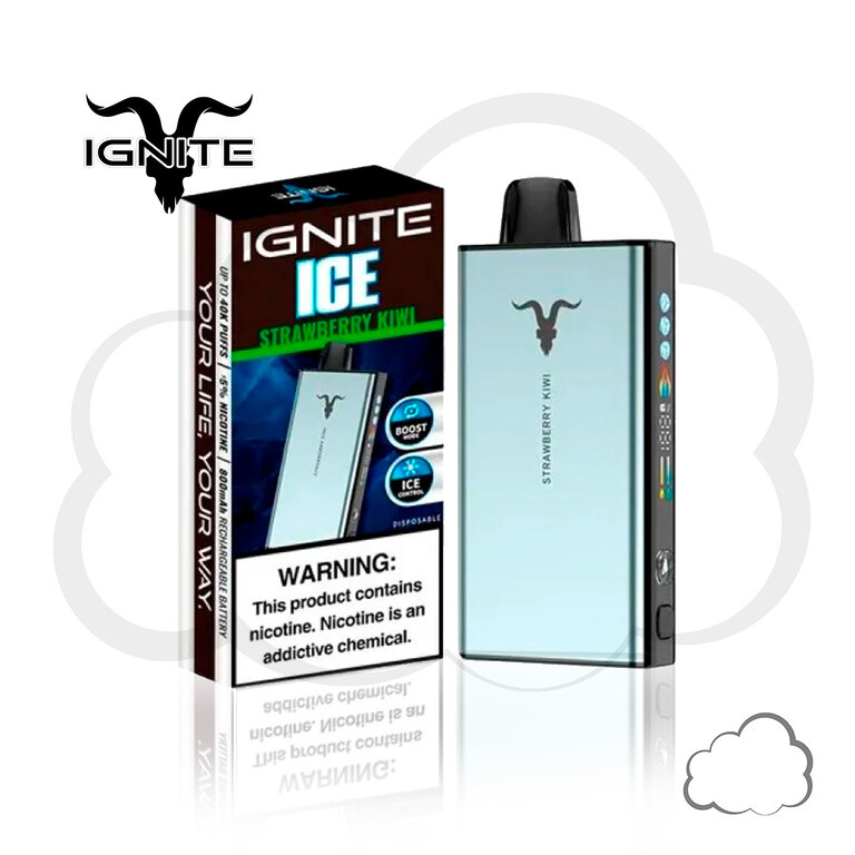 Pod descart&aacute;vel Ignite V400 ICE de 40.000 puffs com tela smart