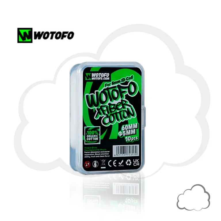 Algod&atilde;o - Wotofo - Xfiber 5mm