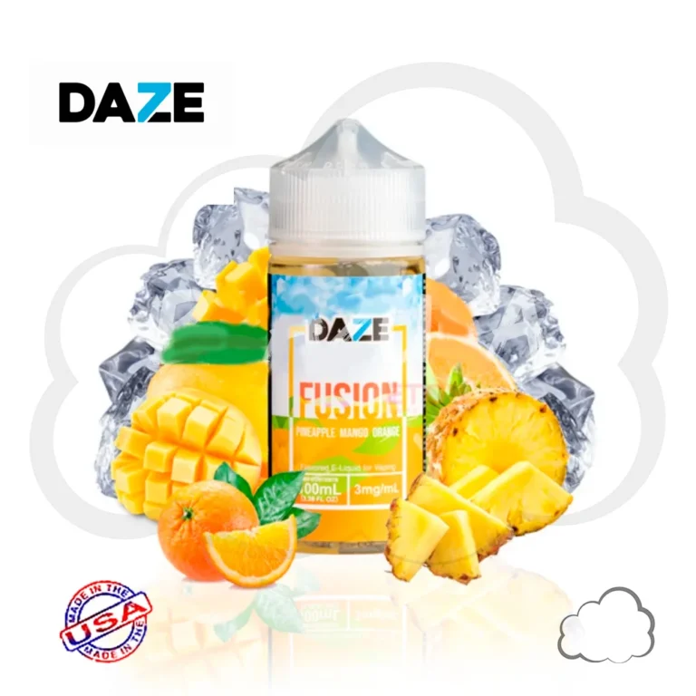 Juice Reds Fusion Pineapple Mango Orange, frasco de 100 ml