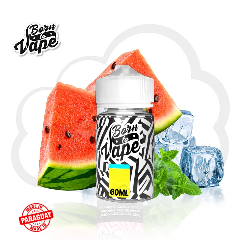 Born To Vape - Watermelon Huls (Melancia G&eacute;lida Potente) - 60ml - Freebase