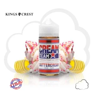 King's Crest & Jam Monster (Cream Team) - Buttercream - 100ml - Freebase