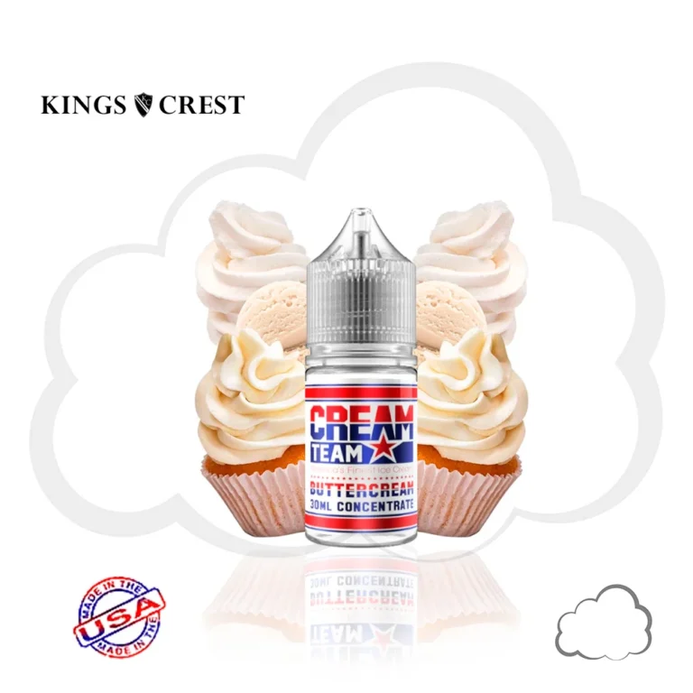King's Crest & Jam Monster (Cream Team) - Buttercream - 30ml - NicSalt