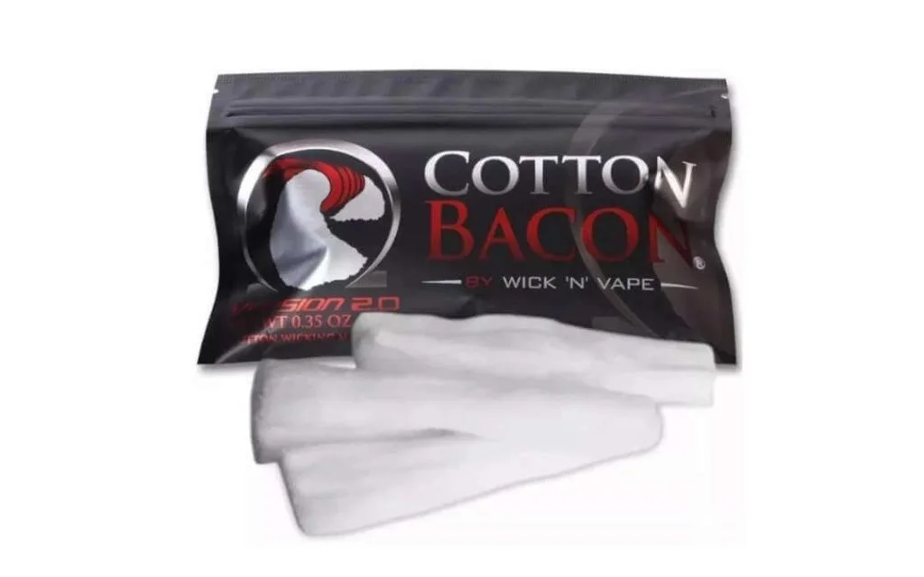 Cotton Bacon V2: saiba tudo sobre o algodão da Wick 'N' Vape algodão orgânico para vape